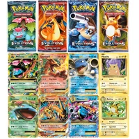 10pcs pokemon cards sun moon evolutions shining box collectible trading booster carte pokemon francaiseenglishspanish