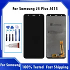 100% Оригинальный 6,0 ''ЖК-дисплей для Samsung Galaxy J4 Plus J415 J415F J410 J4 + 2018 ЖК-дисплей сенсорный экран Сменный датчик