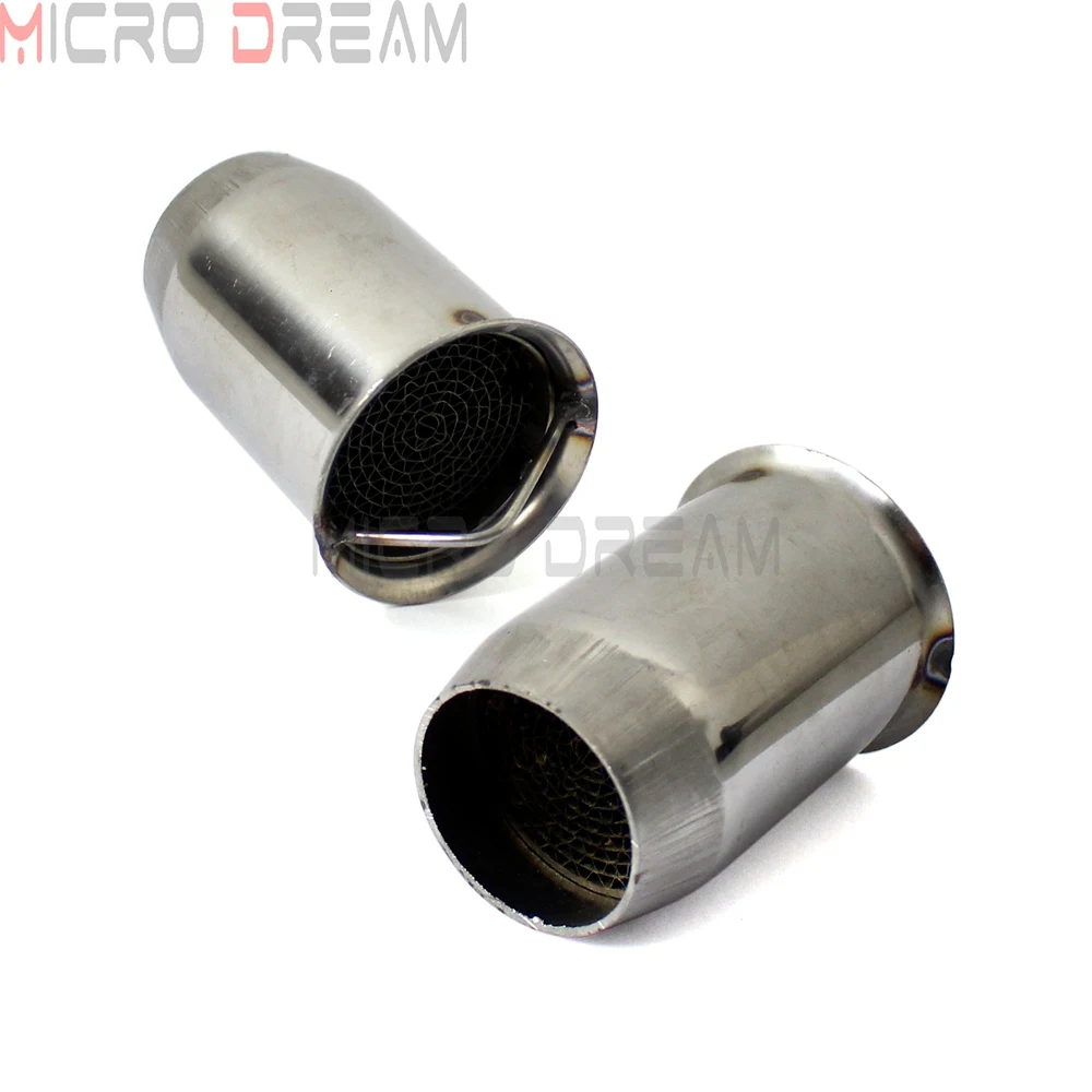 

2x Universal Motorcycle Exhaust DB Killer 51mm Exhaust Baffle Insert Muffler Silencer Noise Sound Eliminator For Honda Suzuki