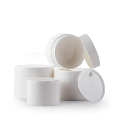 20pcs 30G 50G 100G 120G White Plastic Empty Jar Pot Travel Cosmetic Sample Makeup Face Cream Containers Nail Art Organizer Home