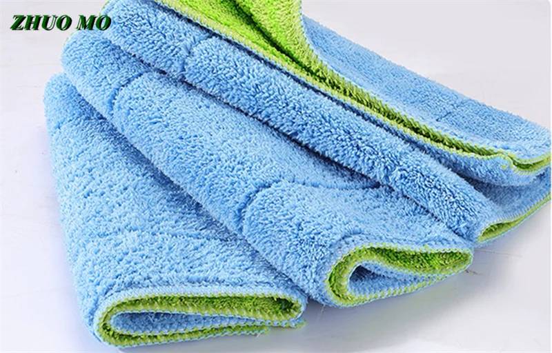 3 шт. двусторонние утолщенные тряпки для швабры 28 х38 см|Чистящие салфетки| |