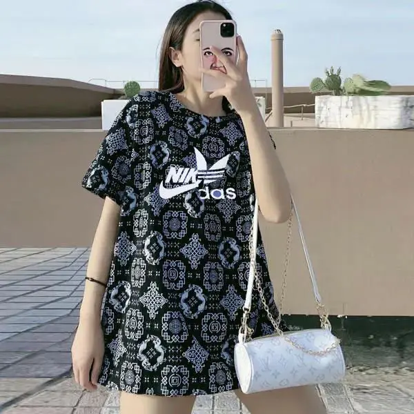 

Sleeve T-shirt women's summer new loose fitting half sleeve top for lovers