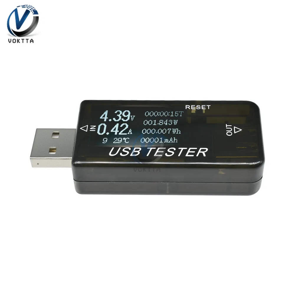 USB тестер 6 в 1 вольтметр амперметр измеритель мощности ЖК дисплей Цифровой тест