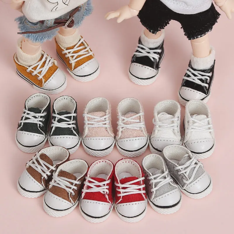 

ob11 doll shoes casual canvas shoes bjd baby clothes Fit for obitsu11 GSC body molly shoes holala 1/12bjd shoes doll accessories