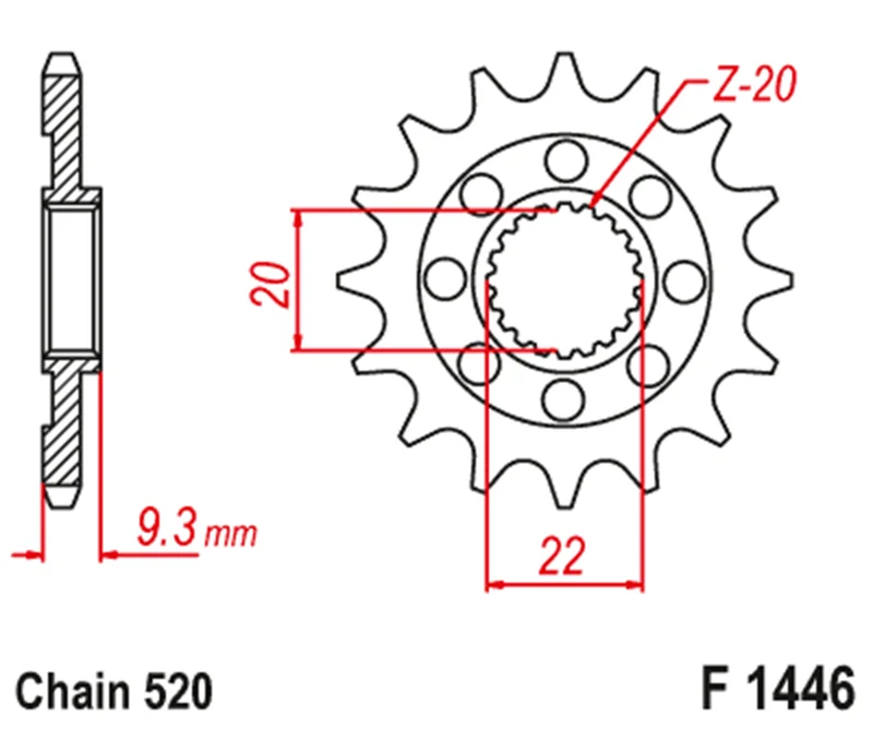 520-13T Motorcycle Front Sprocket For Kawasaki KX250F 2006-2017 KX250 KX252 4-Stroke 2018-2020 | Автомобили и мотоциклы
