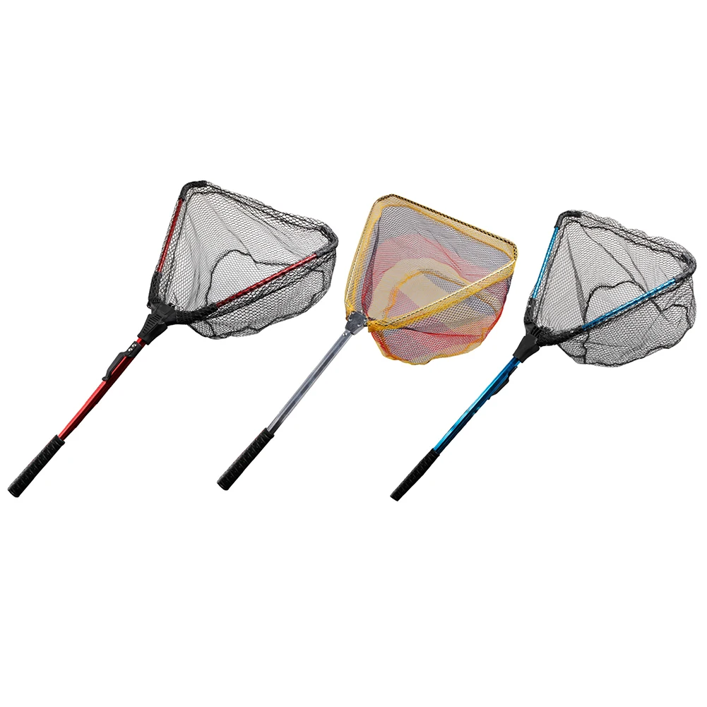 

Telescopic Folding Fish Landing Fishing Net Portable Foldable Landing Nets Trap Fishing Extending-Pole Trout Carp Tackles