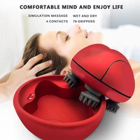 2020 3d waterproof electric head massager wireless multifunctiona prevent hair vibration massage scalp massager for hair growth
