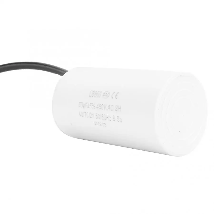 CBB60 Motor Starting Capacitor 450V 50uF Microfarad Wire Lead starting capacitor | Обустройство дома