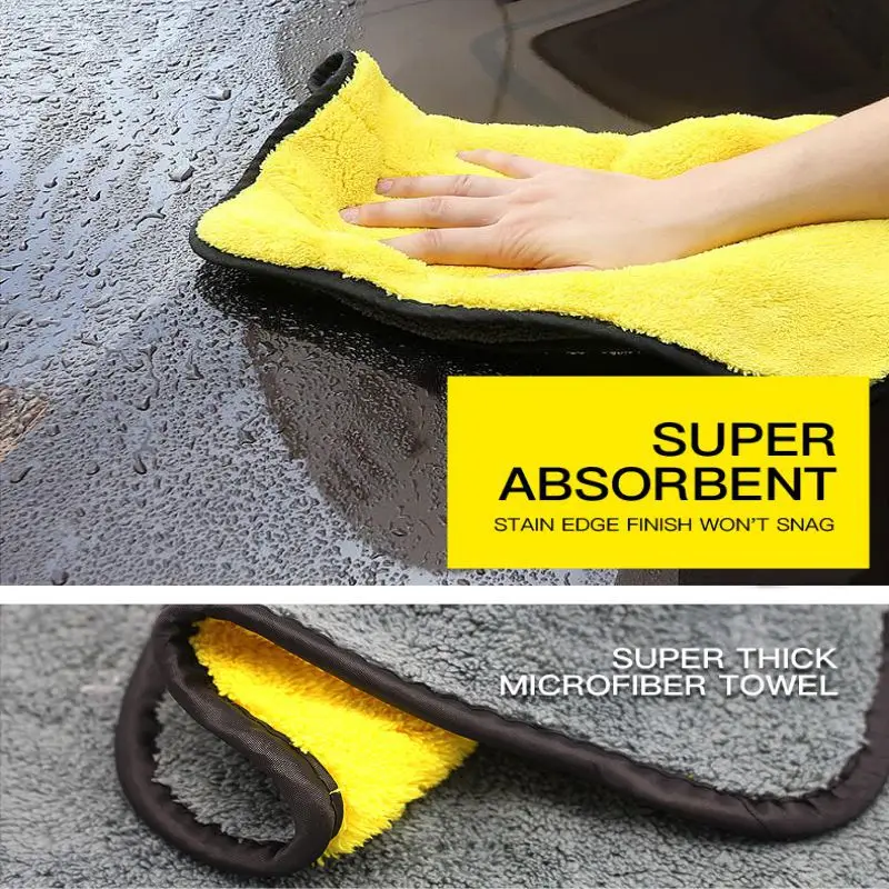 

Microfiber Car Wash Towels Car Cleaning Drying Cloths Rag Detailing Car Towel Super Absorbent Absorb Wax Polishing