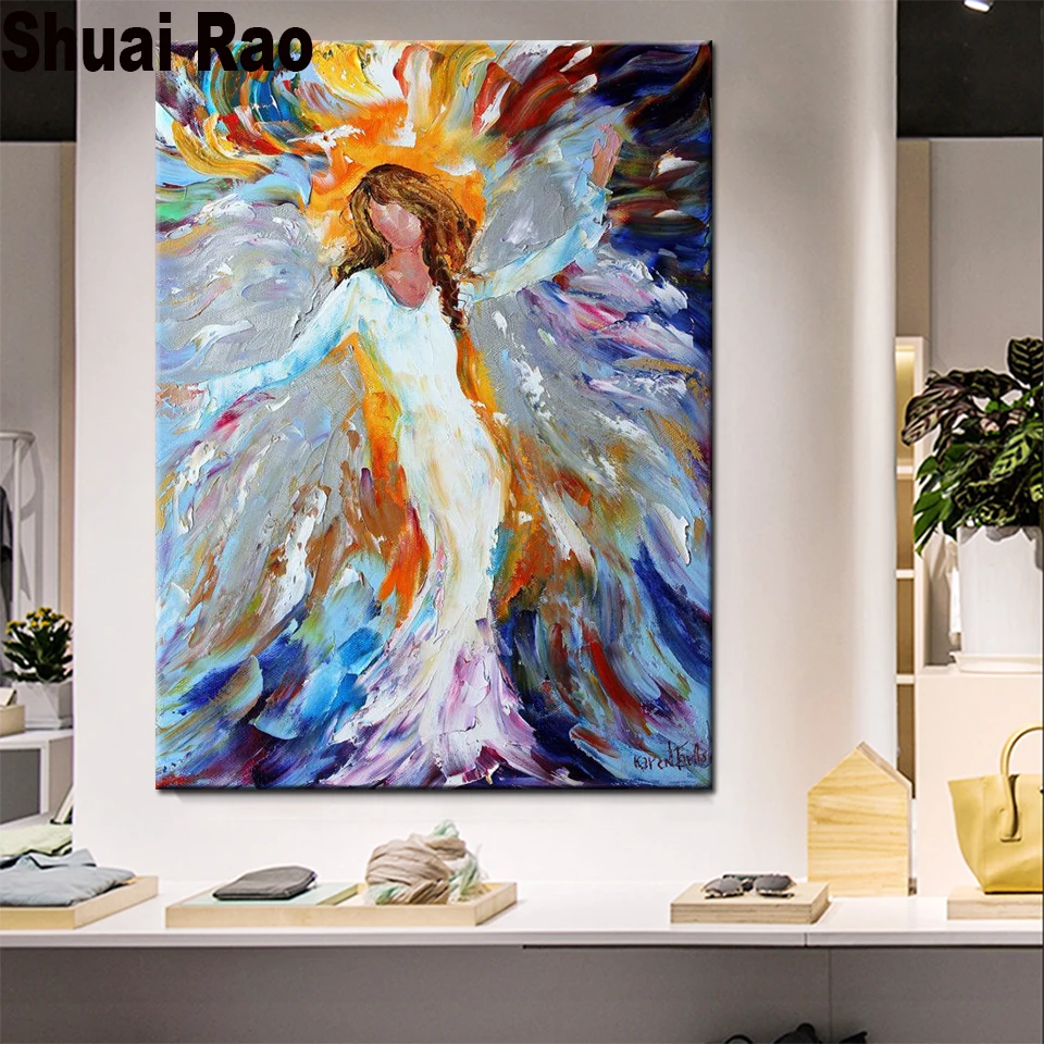

5d diamant painting cartoon angel diamond embroidery full round diy diamond painting square diamond mosaic cross stitch kit,