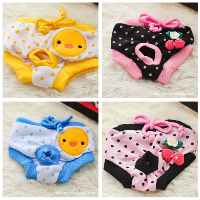 

Pet Sanitary Physiological Pants Dog Diaper Washable Female Dog Shorts Panties Menstruation Underwear Pet Briefs Jumpsuit