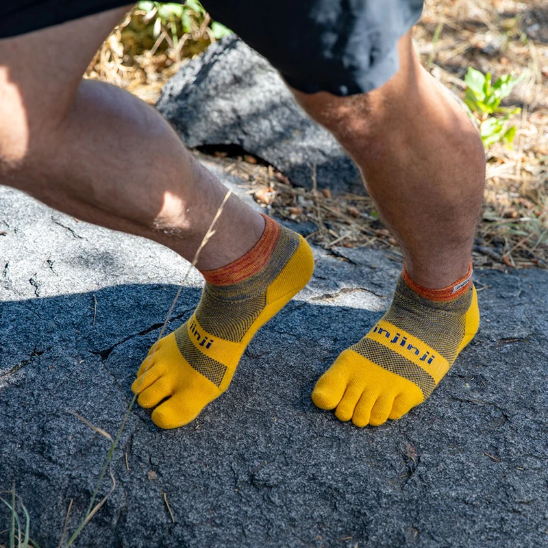 Кроссовки INJINJI с пятью пальцами носки 2019 Нескользящие быстросохнущие теплые для