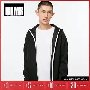 Mdmr мужское трикотажное пальто с капюшоном и буквенным принтом, толстовка с капюшоном  218333558