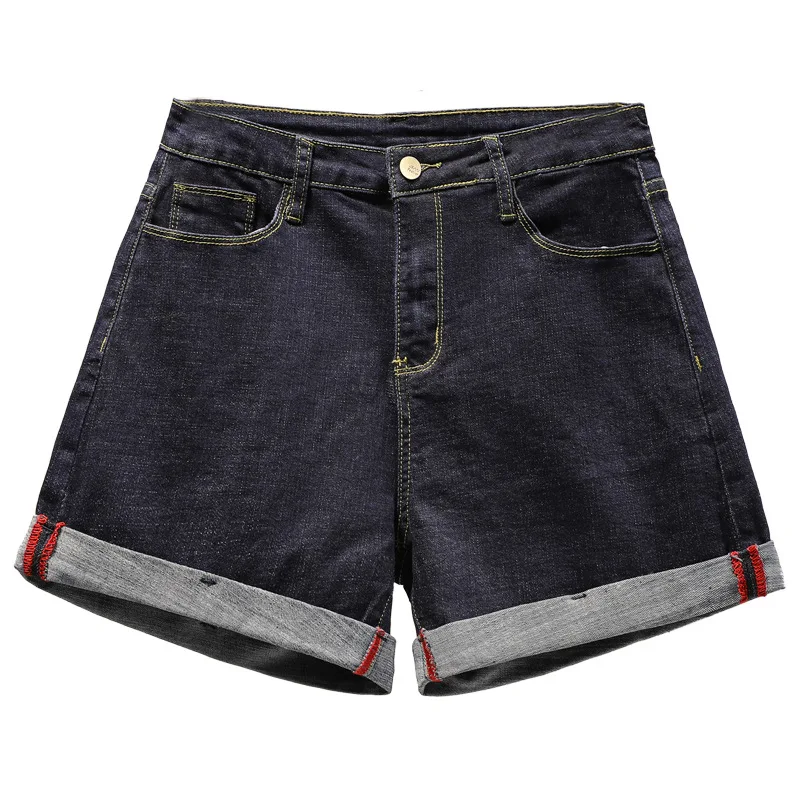 Женские джинсовые шорты с высокой талией женские эластичные разных размеров