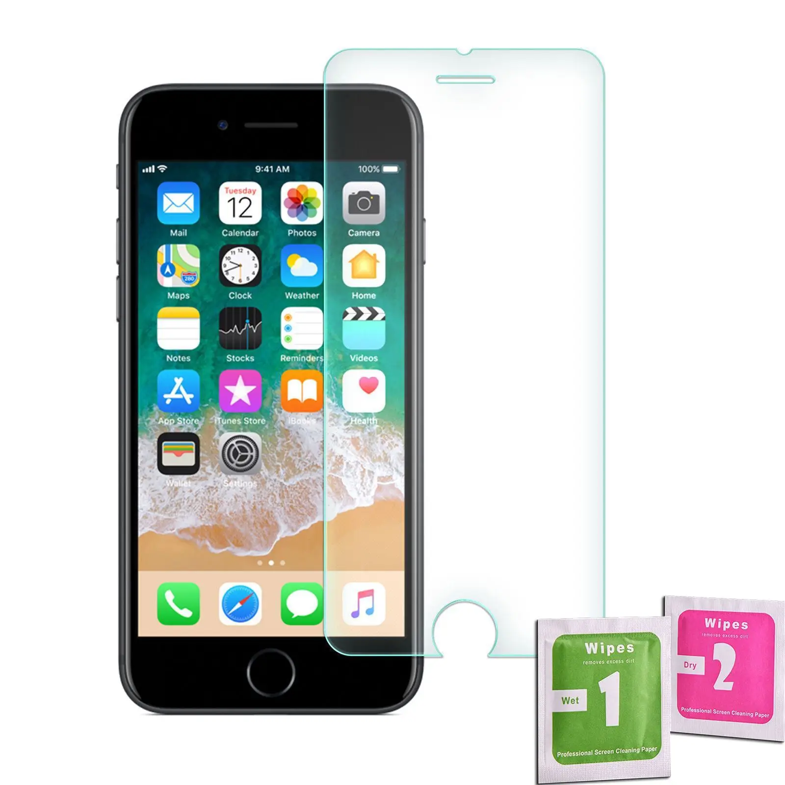 Tempered Glass Screen Protector for IPHONE 7 / 8 Premium Quality 9H 0.33mm