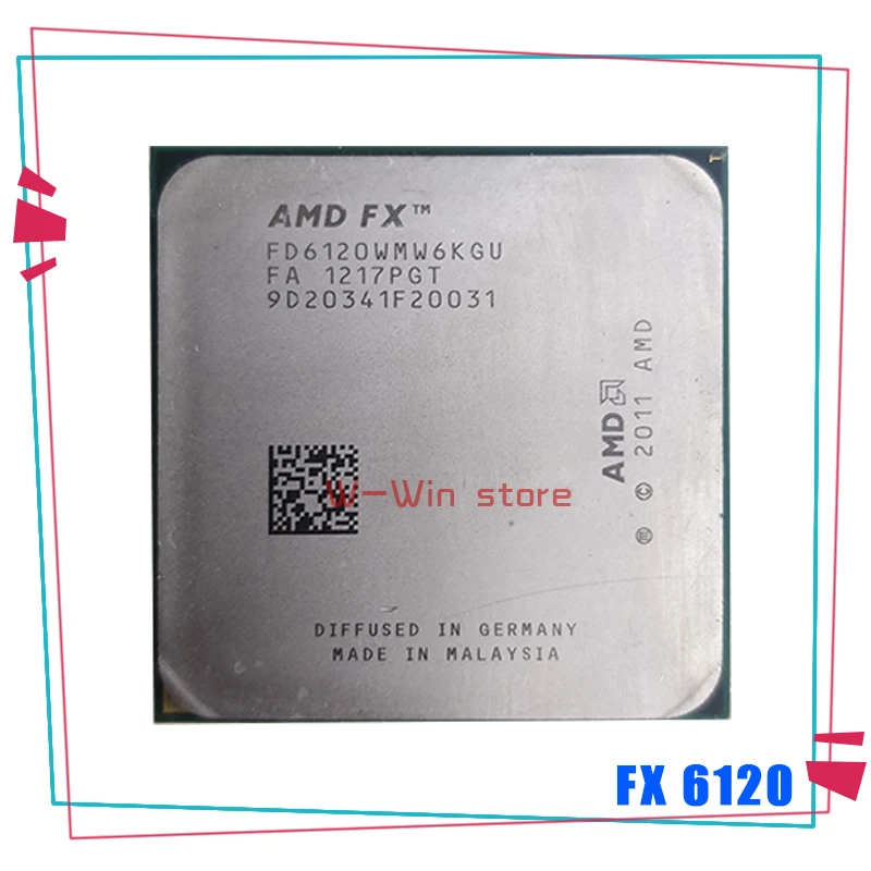 

AMD FX-серия FX-6120 FX 6120 3,5 ГГц шестиядерный процессор FD6120WMW6KGU разъем AM3 +