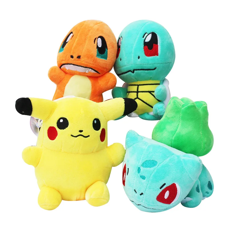 4 шт./лот Аниме Симпатичные Bulbasaur Squirtle Charmander Мягкие плюшевые игрушки мягкие детские куклы " 15 см