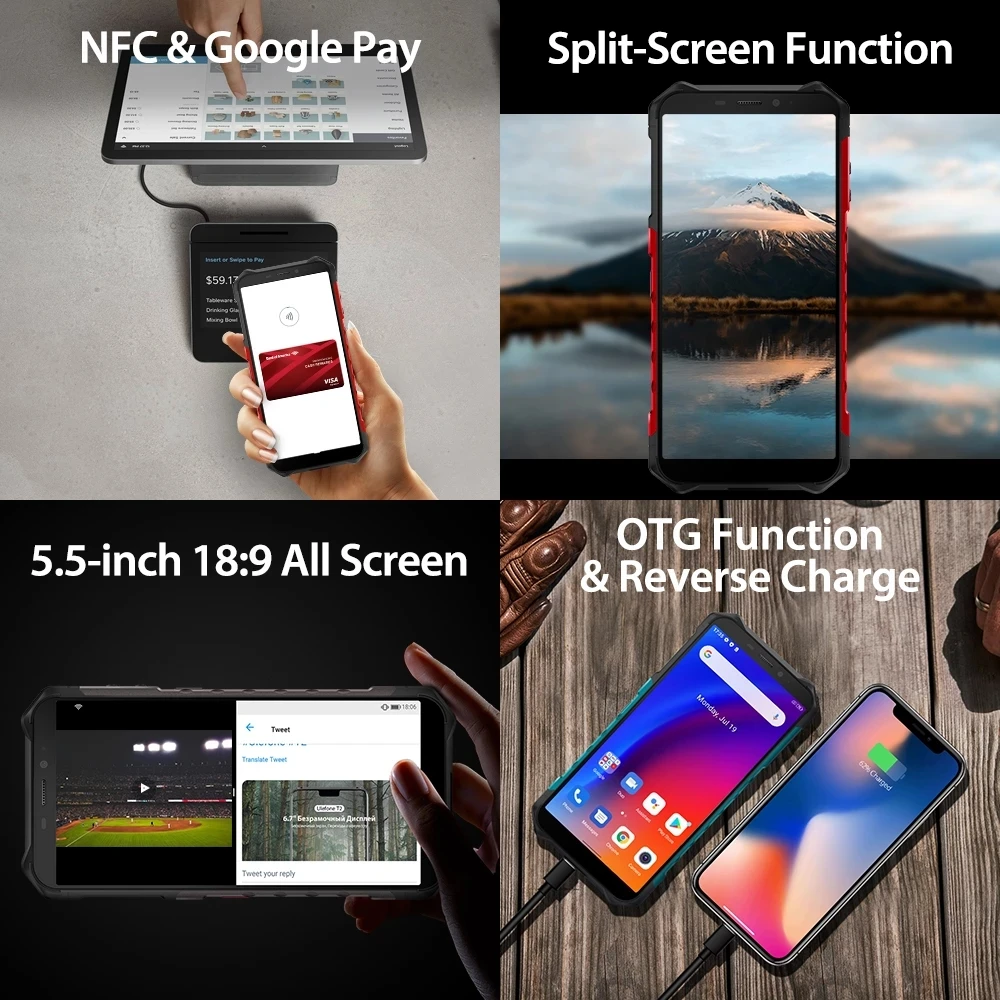 Ulefone Armor X9 3GB+32GB Android 11 Waterproof Cell Phone 5.5