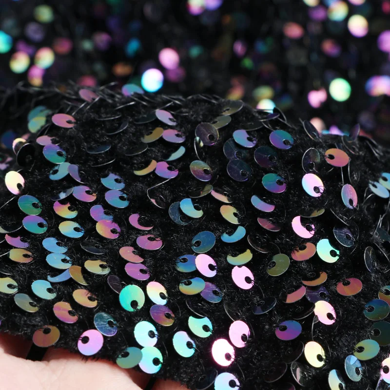 Женская Блестящая эластичная юбка Meduim Лоскутная черного и зеленого цвета с