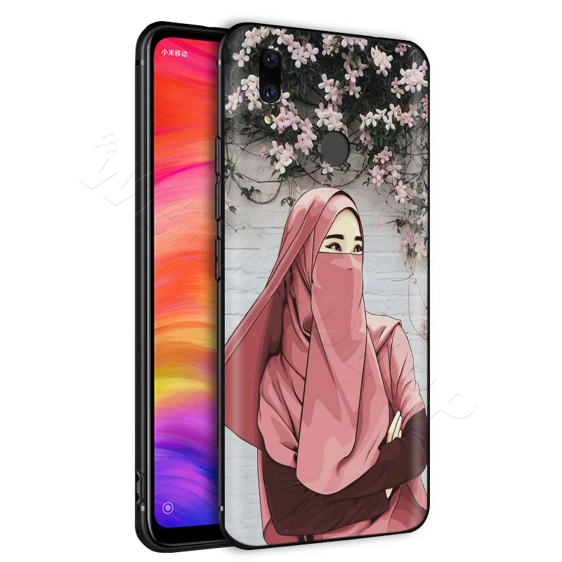 Милый мусульманский чехол для девочек Xiaomi Redmi 4A 4X 5 5A 6 6A 7 7A S2 Note Go K20 Pro Plus Prime 8T |