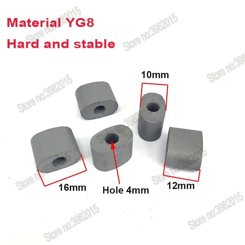YG8 Hartmetall Power Feed Kontakt 16*10*12*4mm Leitfähigen Block für EDM Draht Schneiden maschine