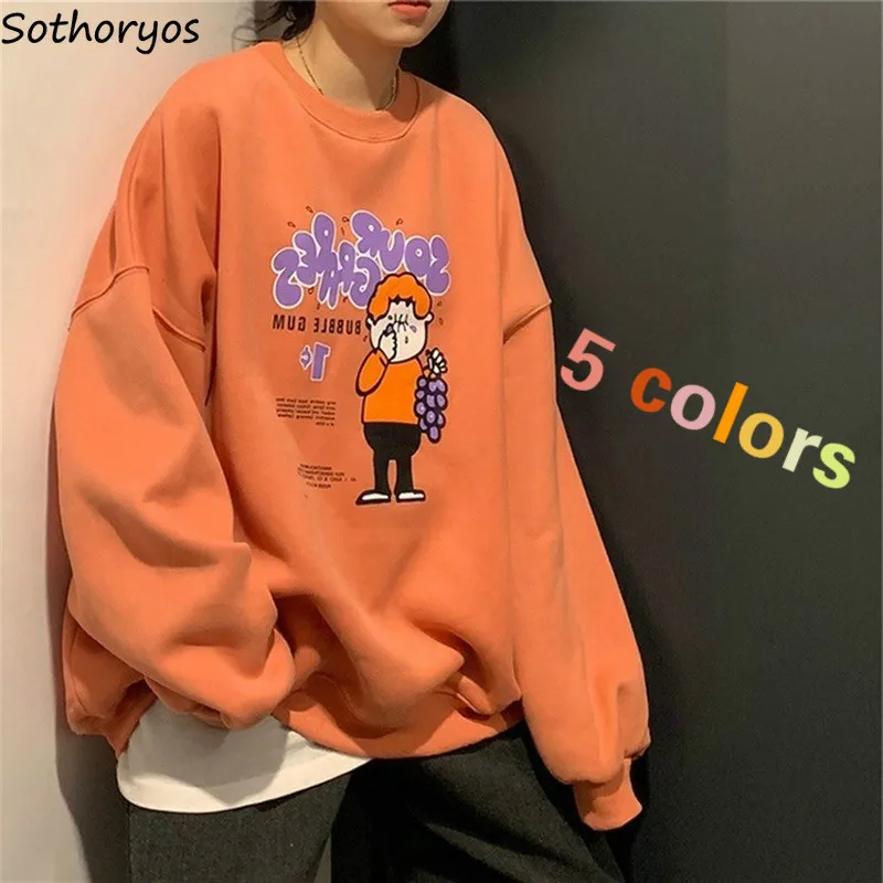 

Женские толстовки с капюшоном с героями мультфильмов, универсальные, Осень-зима, вельветовые, утепленные, студенческие, свободные, с принто...