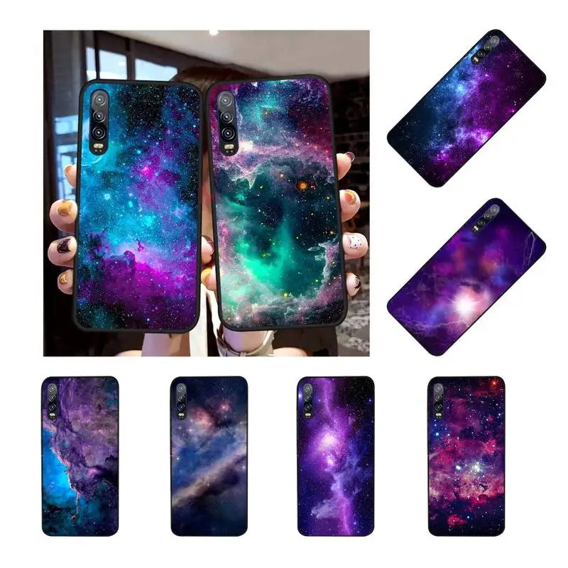 NBDRUICAI space для galaxy universe Star Dark Cover черный мягкий чехол телефона Huawei NOVA 2 PLUS 2s 2i 3i 3E 4E 5 5I