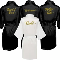 womens satin wedding kimono bride robe sleepwear bridesmaid robes pajamas bathrobe nightgown spa bridal robes dressing gown