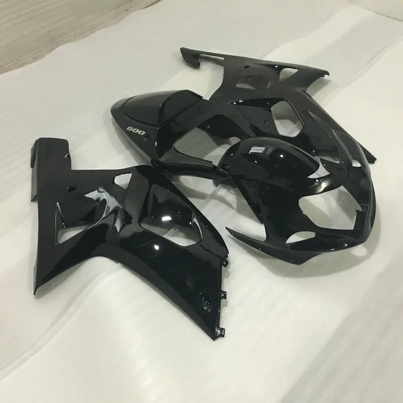 Набор обтекателей мотоцикла для GSXR600 750 01 02 03 GSXR 600 GSXR750 K1 2001 2002 2003 Матовый Черный ABS
