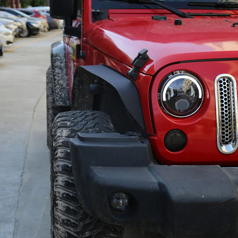 7 &quotсветодиодный фары 50 вт высокий низкий пучок светодиодный Ангел глаз DRL