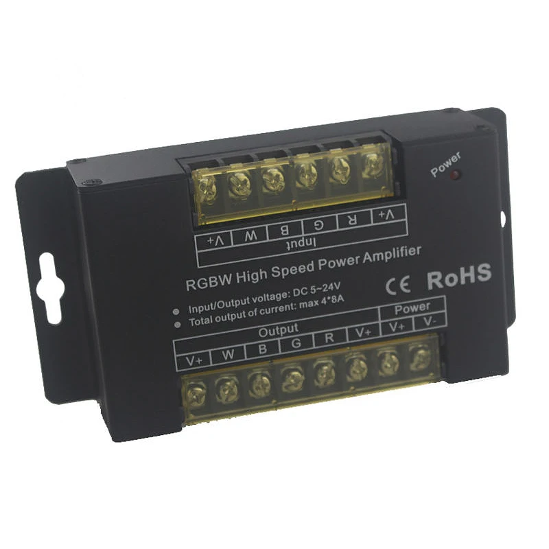 ABGN Hot 8Ax4 канал Rgbw высокая скорость мощность светодиодный Усилитель Dc5 ~ 24V выход
