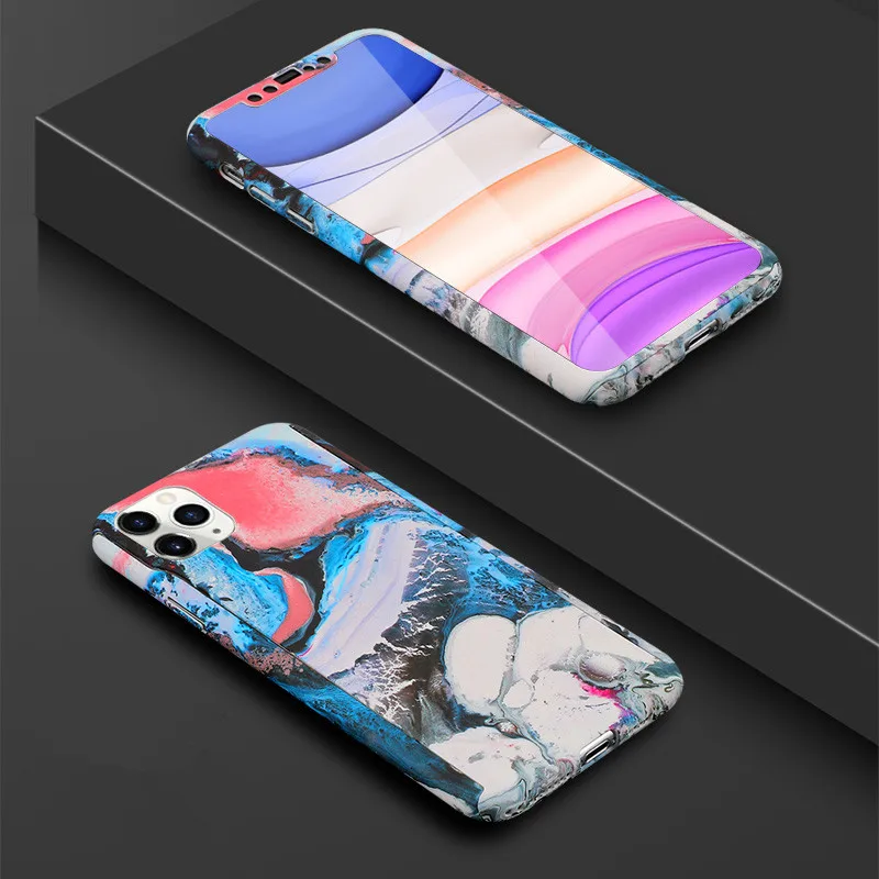 Модный чехол с полной защитой на 360 градусов для iPhone 6, 6 S, 7, 8 Plus, XS Max, XR, X, Твердый чехол из поликарбоната с изображением мультяшных животных слона - Цвет: Style 25