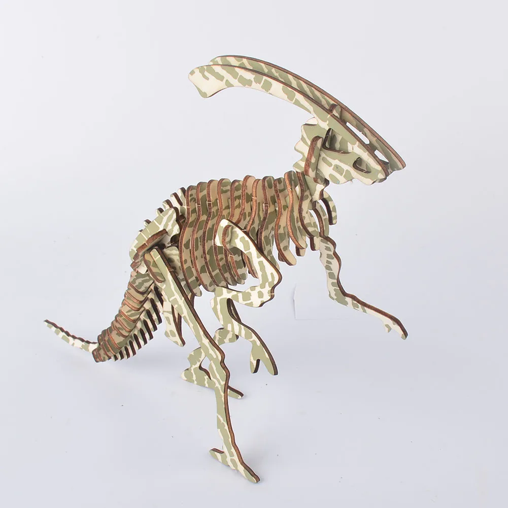 3D-Пазл сделай сам для детей деревянная игрушка-динозавр в сборе подарок взрослых