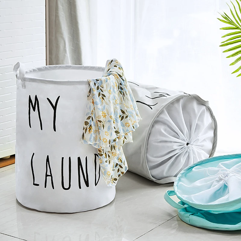 

Super Large Laundry Basket Folding Storage Laundry Hamper Water-Proof Linen Child Toy Clothes Organizer Bathroom Storage Bucket