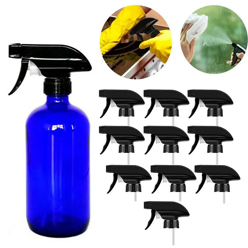

10Pcs Portable Replacement Mist Spray Nozzle Trigger Sprayer Multi Use Head Tops for 28/410 Bottle Indoor Garden Watering