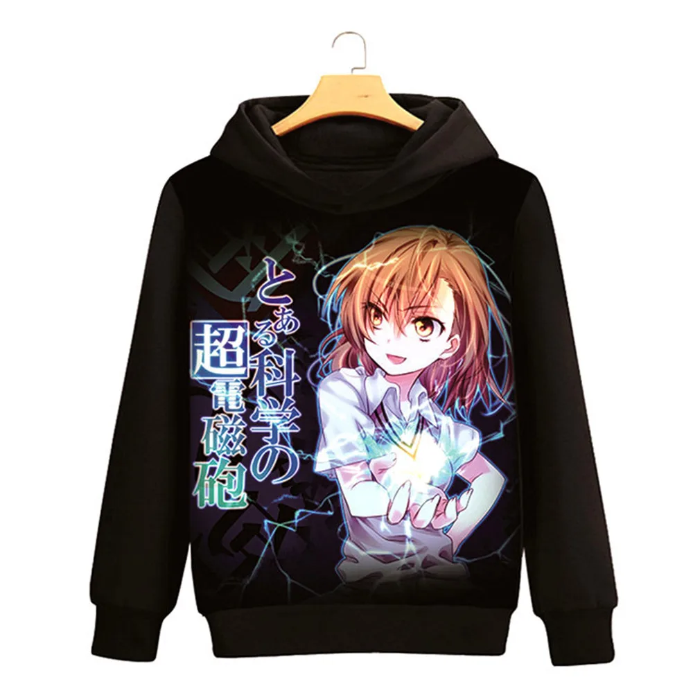 Толстовка с капюшоном Toaru Kagaku no Railgun Accelerator свитер длинными рукавами пуловеры