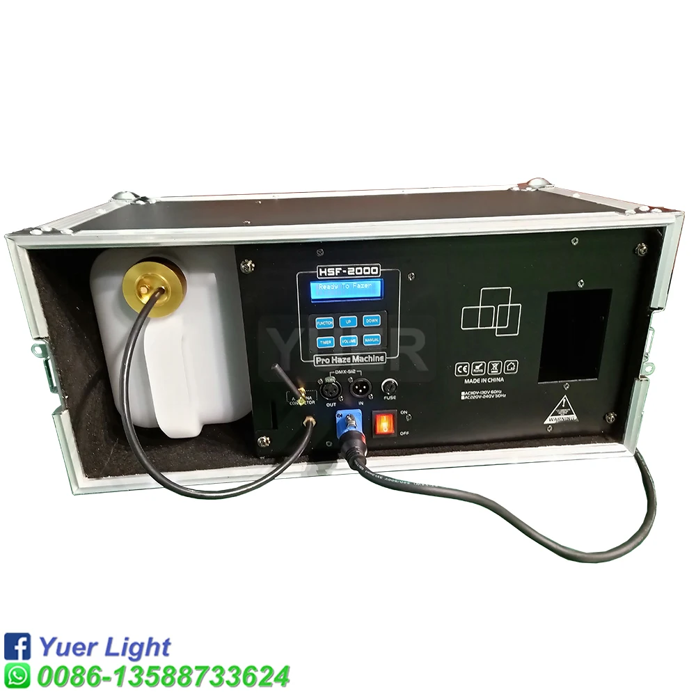 2000 Вт дымовая машина объемом 5 л Машина DMX 512 профессиональное сценическое