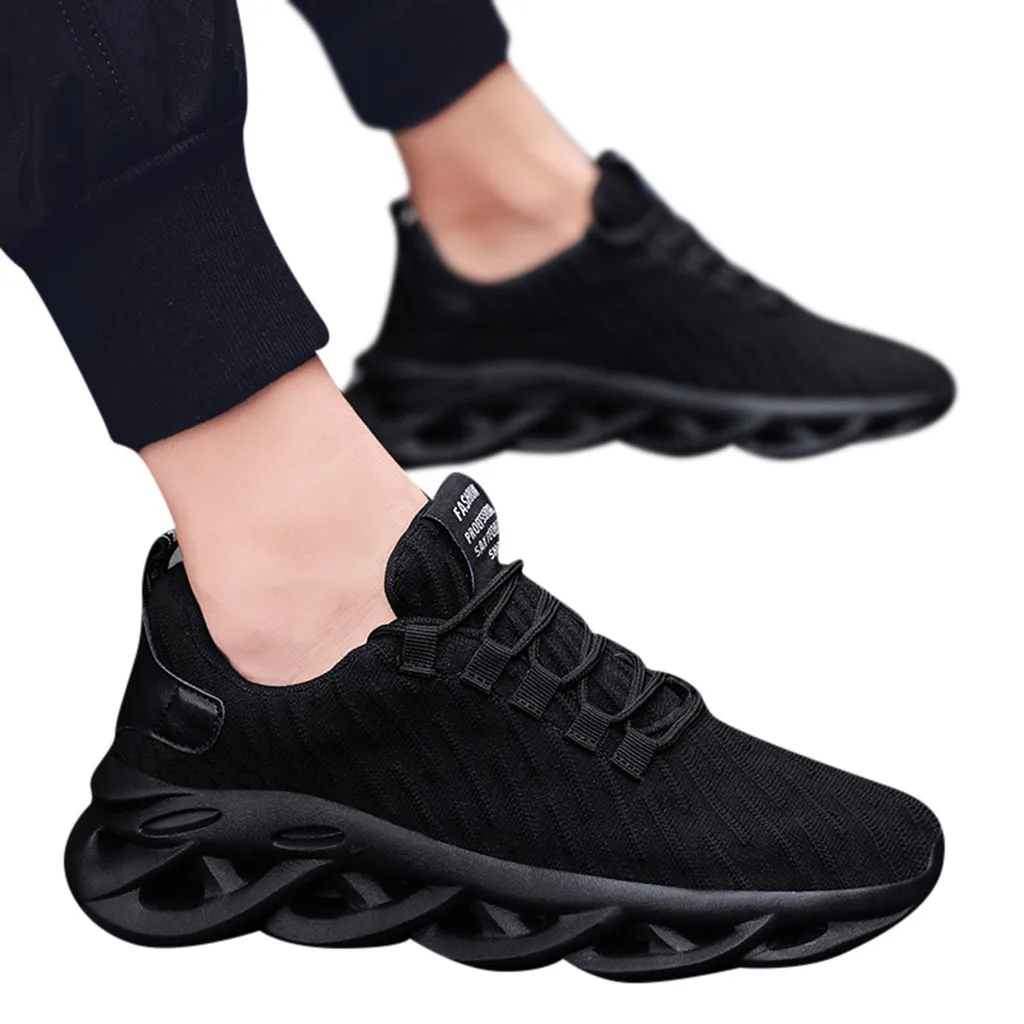 Мужские кроссовки SAGACE летние легкие сетчатые Нескользящие дышащие на платформе