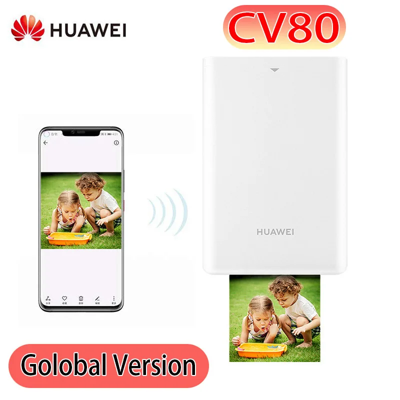 

Карманный фотопринтер Huawei CV80, глобальная версия, Bluetooth, 3 дюйма