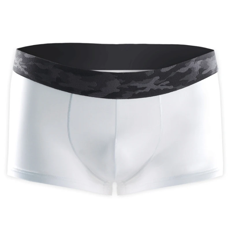 

Summer Transparent Ice Silk Men Underwear Seamless Boxer Short Ultra Thin Sheer Breathable Comfortable Pantie Underpant