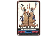 north dallas forty new classical metal tin signs movies farm house decor for vintage wall decor 8x12 inches