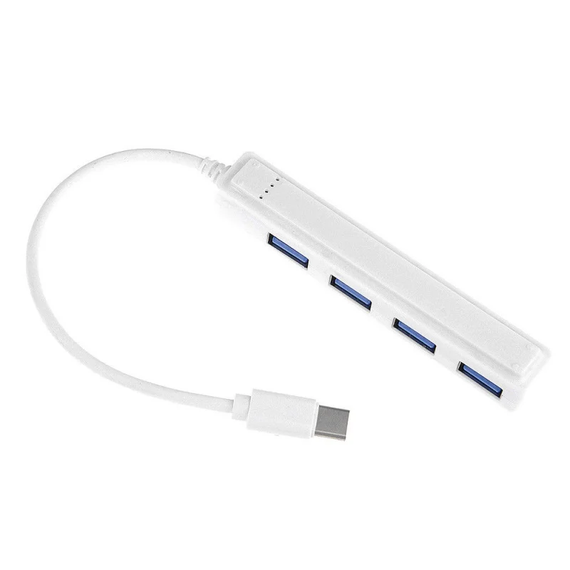 Разъемы для мыши и клавиатуры mini type-C 3 04 к USB 0 Белый кабель-концентратор адаптера |