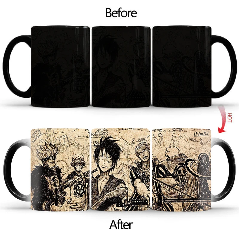 

Nostalgic Cartoon Color Chang mug Coffee Mugs and Mug Creative Color Change Tea Cup Ceramic Milk Cups Novelty Gifts BSKT-047