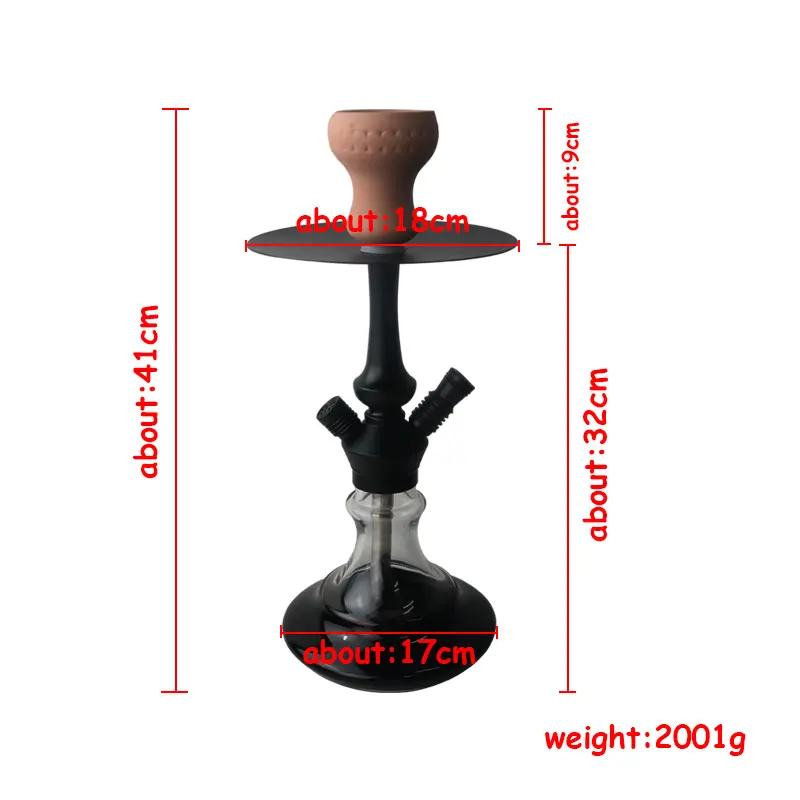 Новый металлический высококачественный стеклянный кальян алюминиевая ручка