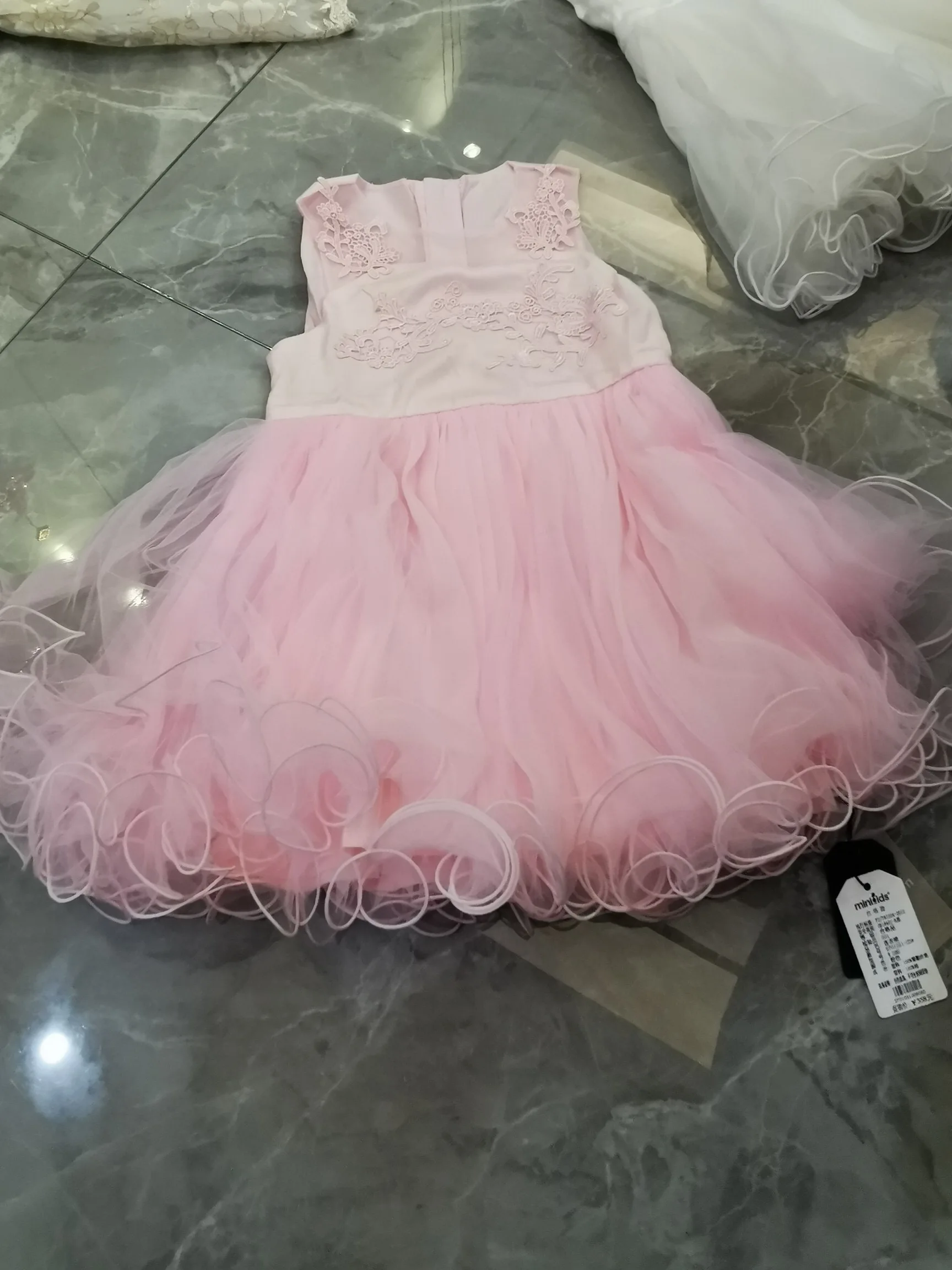 Vestidos/Одежда для маленьких девочек Платье малышей Кружевное платье без рукавов с