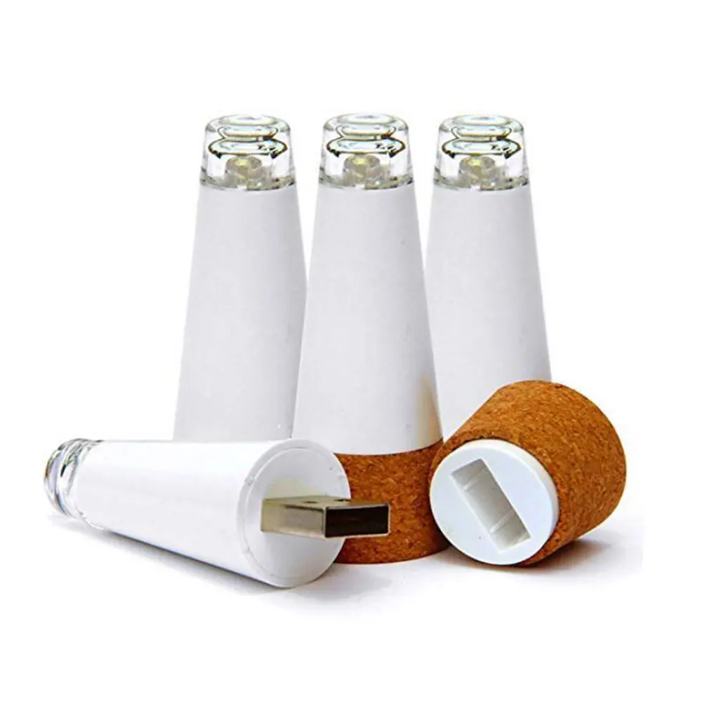 

LED Rechargeable Shiny Bottle Cap Cork Stopper Cap Lamp Romantic Cork Lights Festive Atmosphere Lights new