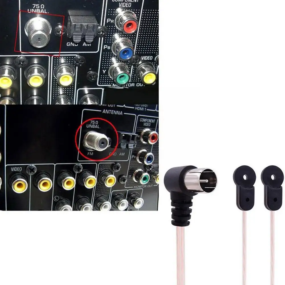 Антенна Fm радиоприемника 75 Ofm Dipole комнатные Т-антенны антенна с разъемом типа F