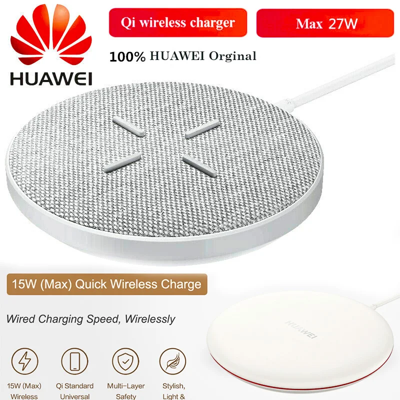 Беспроводное зарядное устройство Huawei 15 Вт CP60 27 CP61 суперзарядка для P40pro P40 P30 Pro Mate 30