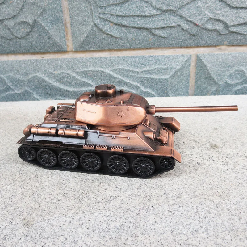 

Zinc alloy tank simulation military model metal handicrafts home furnishings retro tank furnishings