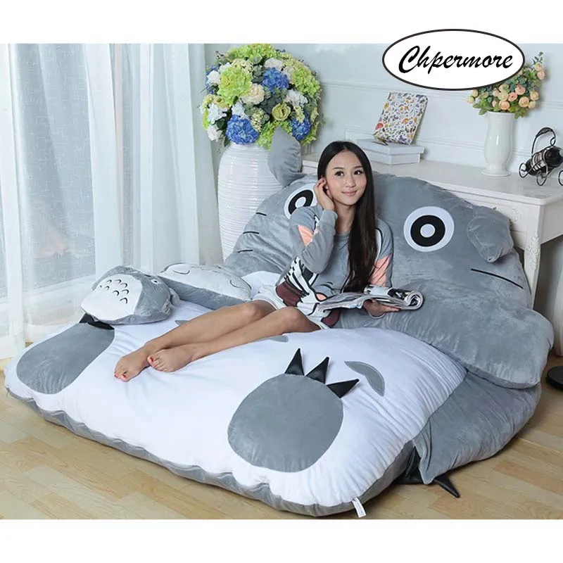 

New Chpermore Cute Cartoon Children soft lazy sofa bed Comfortable Living room Hotel tatami Multifunction chair Stools Ottoman